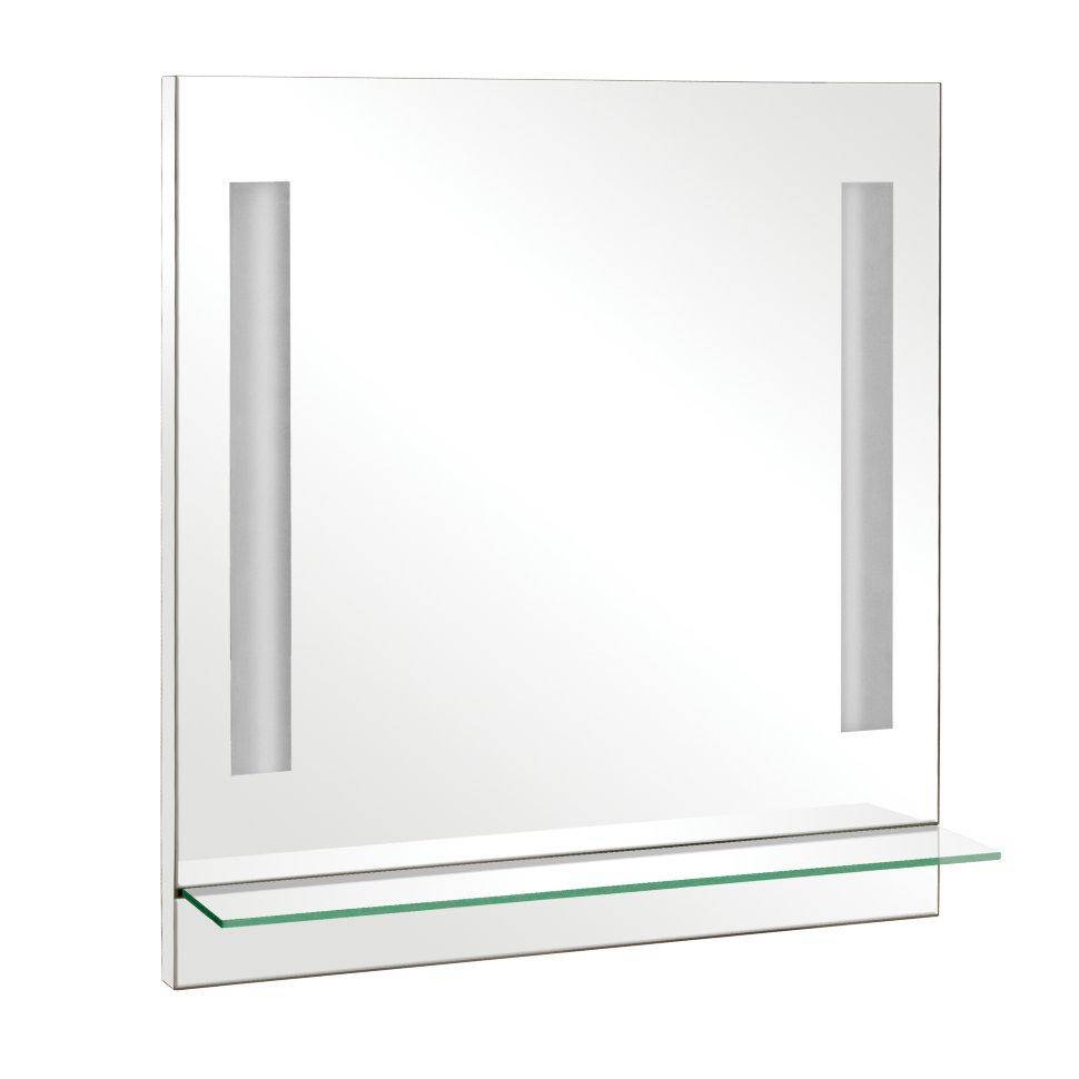 Зеркало Милано 85 см со стеклянной полкой